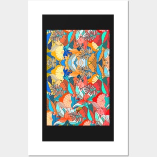 Flower pattern tropical cute Posters and Art